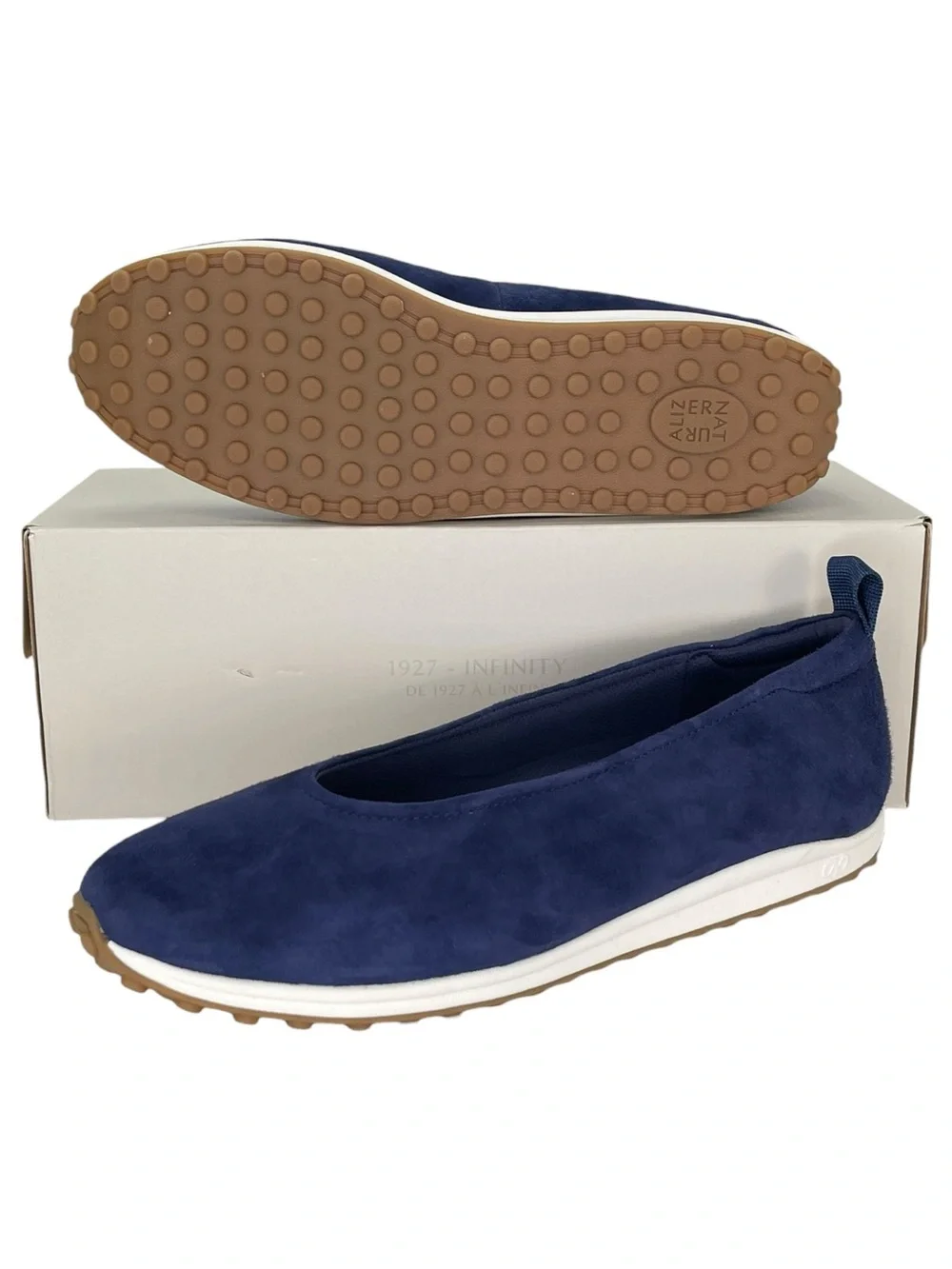 Naturalizer Carla Blue Suede Leather Womens Loafers Size 9.5M